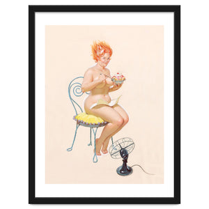 Beautiful Chubby Girl Enjoys In Ice Cream by Hermes