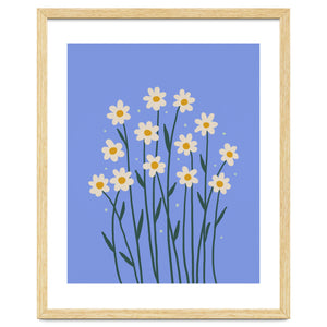 Simple Daisies - periwinkle by Wackapacka