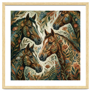 Wild Horses In Bloom by Mmartabc