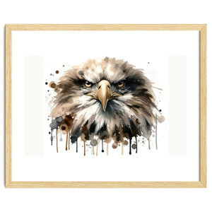 Fierce Bald Eagle Portrait by Chromatic Fusion Studio