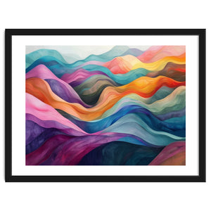 Colorful Abstract Wavy Landscape by artistic