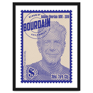 Anthony Bourdain Stamps Art by Doa Project