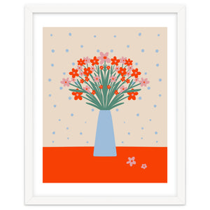 Cute Floral Vase by Wackapacka