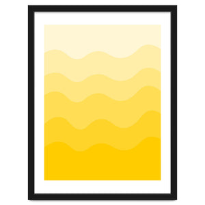 Yellow gradient design by Baobab print store