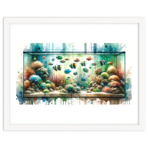 Colorful Aquarium Fish Tank by Chromatic Fusion Studio