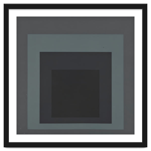 JOSEF ALBERS - HOMAGE TO THE SQUARE BLACK GREY