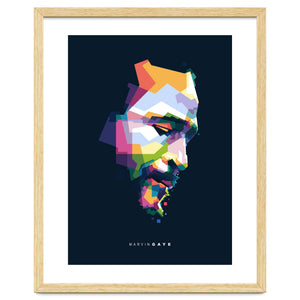 Marvin Gaye Pop Art WPAP by KAMANDAKART