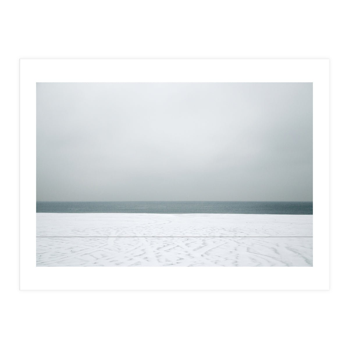 Winter seascape - Snow beach (Print Only)
