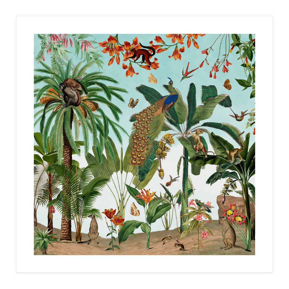 Vintage Tropical Adventure (Print Only)