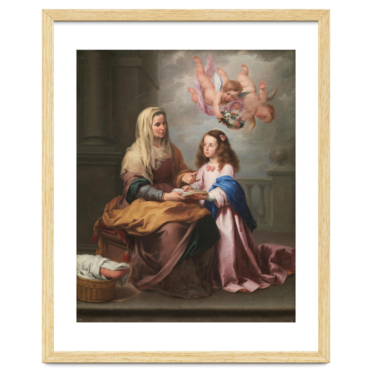 Bartolomé Esteban Murillo / 'Saint Anne with the Virgin', ca. 1655, Spanish School. VIRGIN MARY.