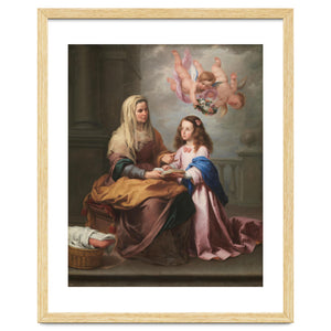 Bartolomé Esteban Murillo / 'Saint Anne with the Virgin', ca. 1655, Spanish School. VIRGIN MARY. by Album