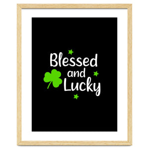 Blessed And Lucky by Baobab print store