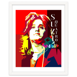 Suzi Quatro Rock N Roll Blues Singer Musician Pop Art WPAP by Artkreator