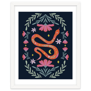 Cute Floral Snake by Wackapacka