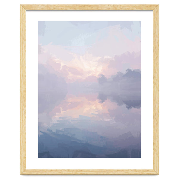 Ethereal Misty Lakeside at Dawn