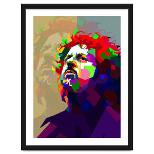 Steve Lukather Guitarist Pop Art WPAP by Artkreator
