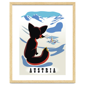 Austria Fox In The Snow by Hermes
