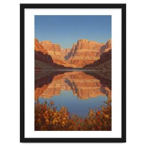 The Silent Echo of Crimson Canyons by artistic
