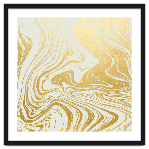 Gold Rush Minimal Illustration, Abstract Shine Luxe Glow Metallic Shimmer Golden Graphic Design
