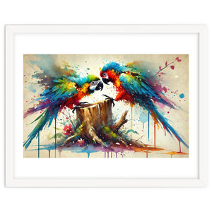 Tropical Macaw Pair by Chromatic Fusion Studio
