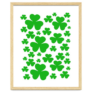 Lucky leaf clovers by Baobab print store