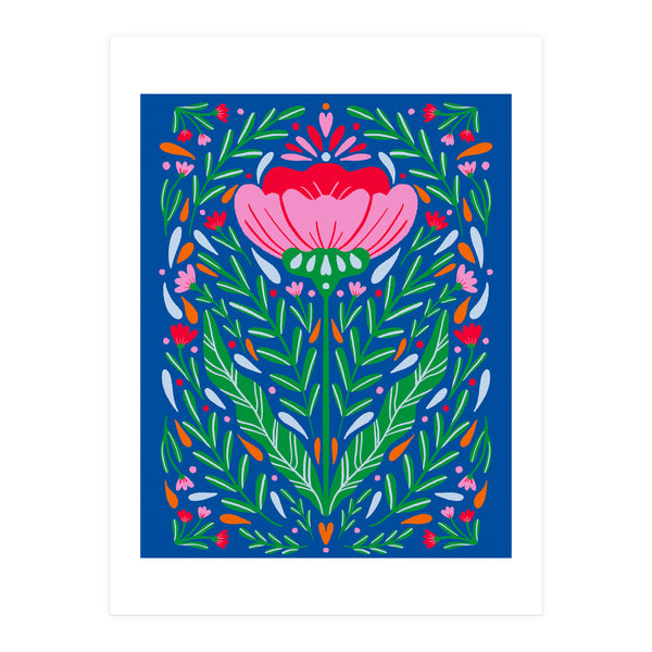 Bold Symmetrical Floral (Print Only)