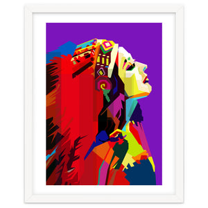 Apache Woman Pop Art Wpap by Artkreator