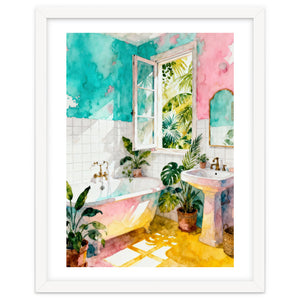 Matisse Inspired Bathroom by Artzy Posters