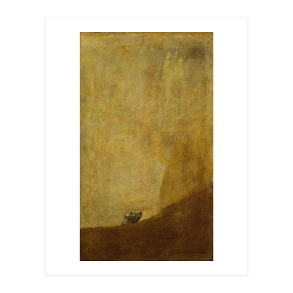 Dog, half submerged. One of the " from the Quinta del Sordo, Goya's house.1819-1823. (Print Only)