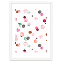 Polka Dots Watercolor Minimal Pink