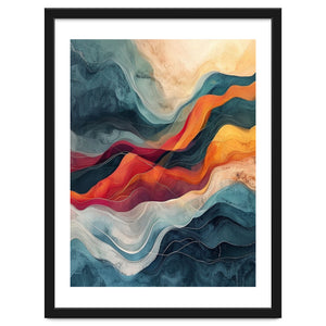 Abstract Flowing Mountain Landscape by artistic