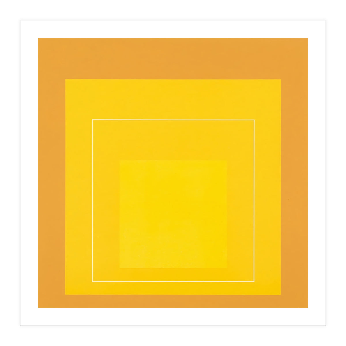 JOSEF ALBERS - HOMAGE TO THE SQUARE ORANGE YELLOW (Print Only)