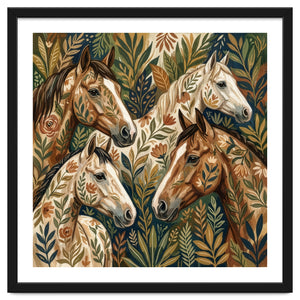 Equestrian Floral Harmony by Mmartabc