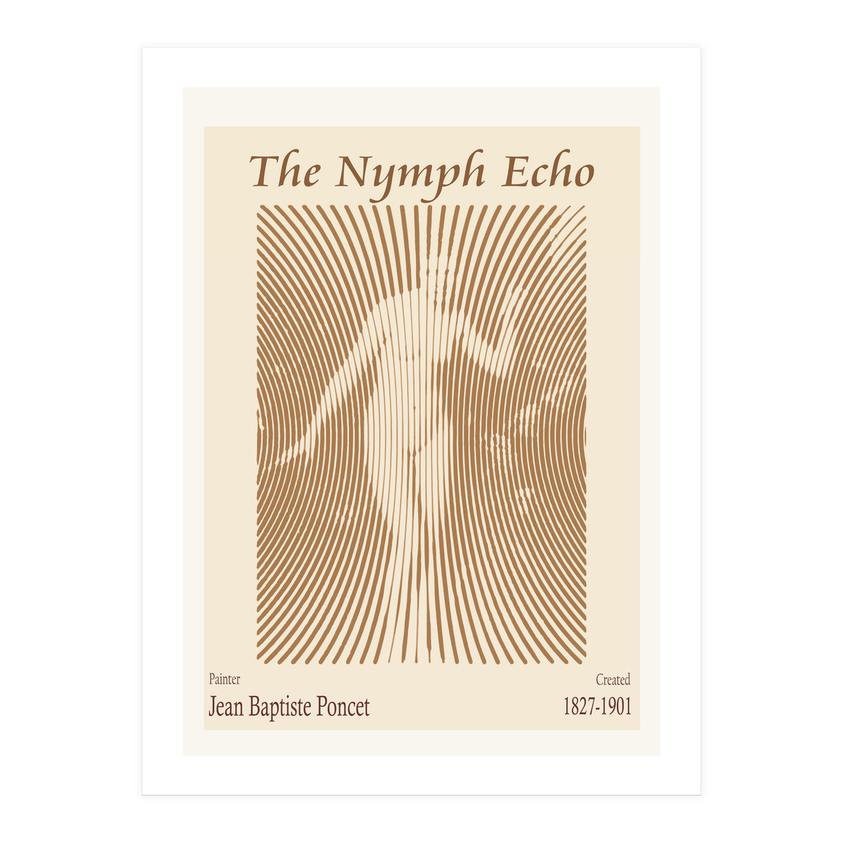 The Nymph Echo – Jean Baptiste Poncet (Print Only)