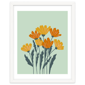 Orange and Yellow Flowers by Wackapacka