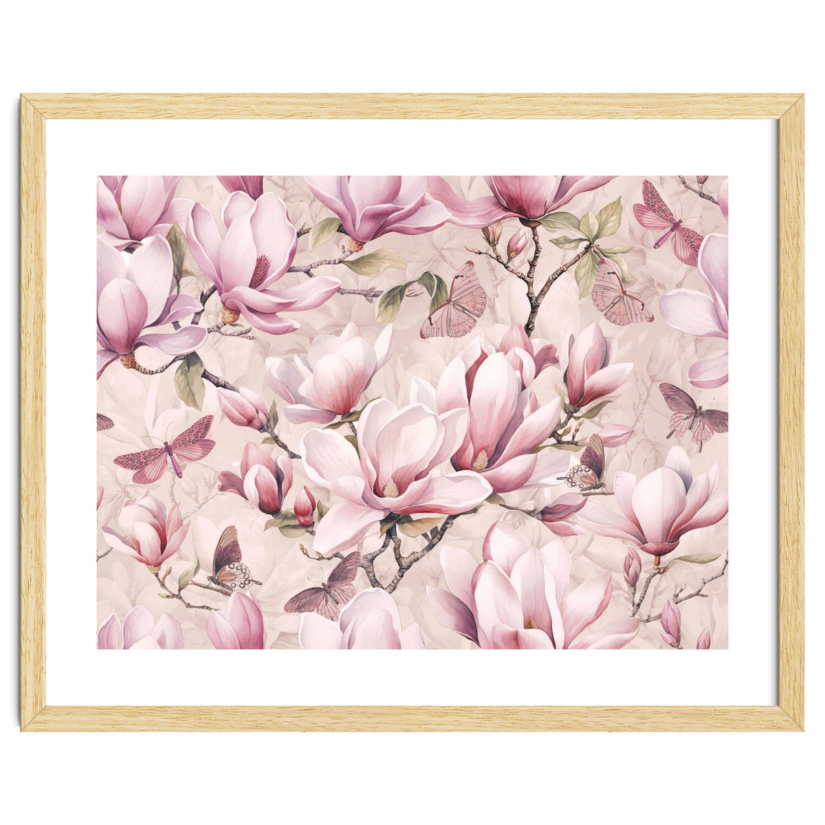 Magnolia And Butterfly