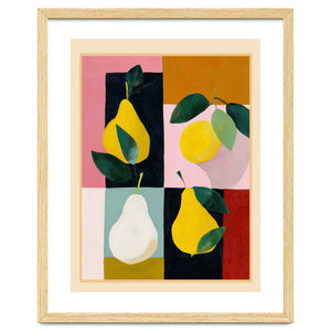 Modern Pears Still Life I by Branka Kodžoman