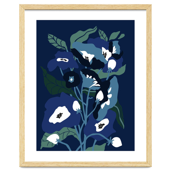 Garden Flowers at night