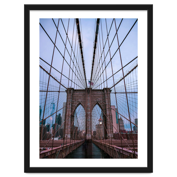 Brooklyn Bridge at Dawn, Iconic New York City Photography