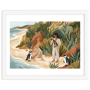 Penguin Friends By The Sea by Mmartabc