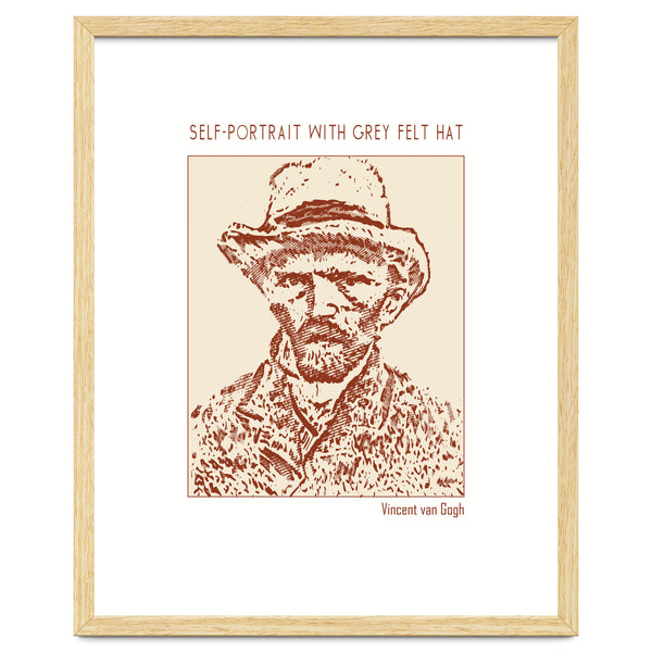 Self Portrait With Grey Felt Hat – Vincent Van Gogh