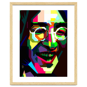 John Lennon English Rock And Roll Pop Art Wpap by Artkreator
