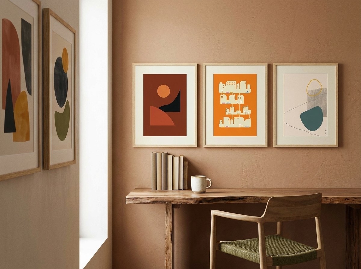 Earthy Modern Mark Gallery Wall Set arrangement