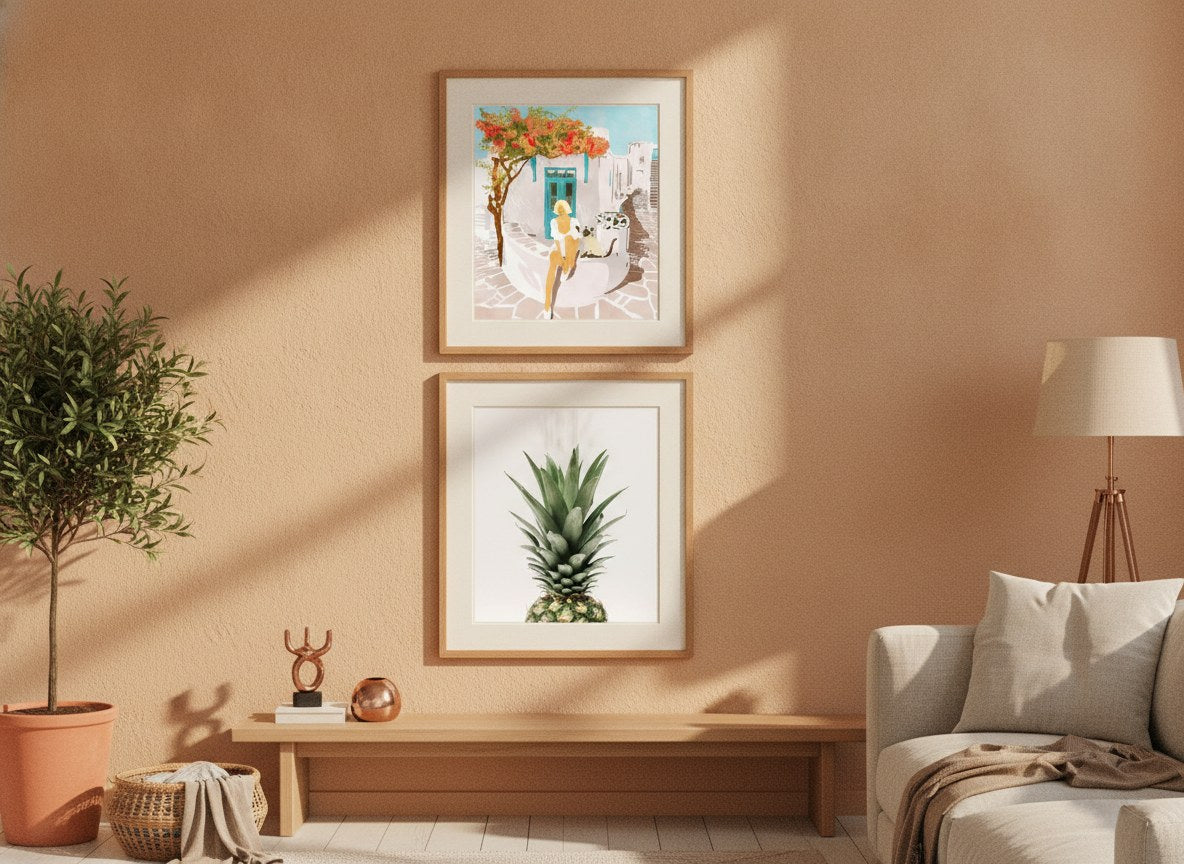 Golden Hour Flora Gallery Wall Set arrangement