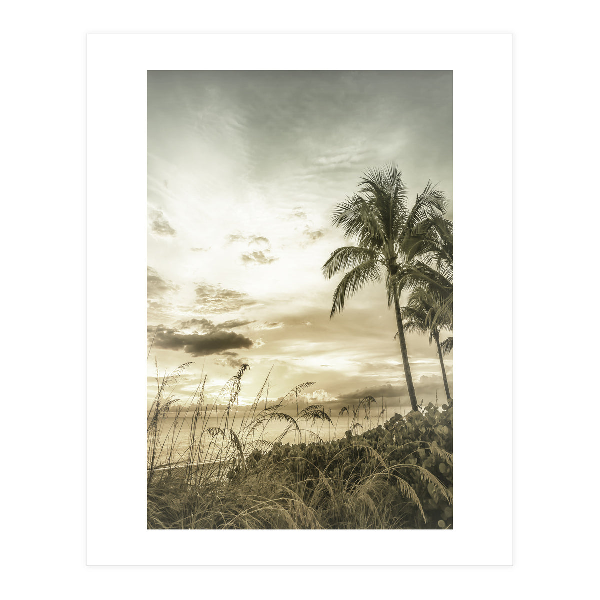 BONITA BEACH Bright Sunset | Vintage (Print Only)
