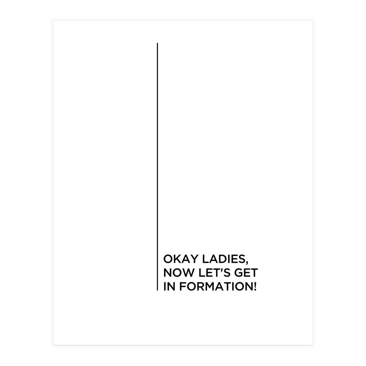 FORMATION (Print Only)