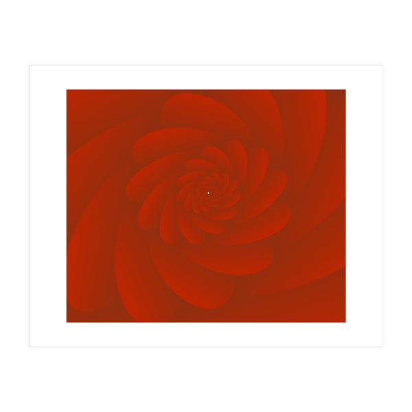 3 D Image Abstract Rose Flower ART (Print Only)
