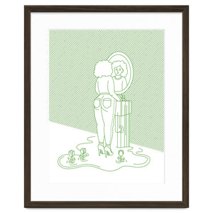 "That Sinking Feeling" in Green by Chirp Studio