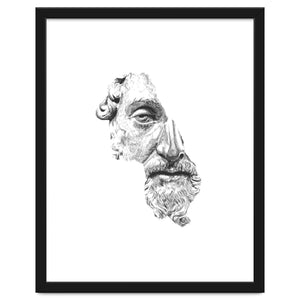 MARCUS AURELIUS ANTONINUS AUGUSTUS / black and white by DANIEL COULMANN