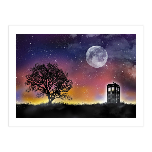 Dr Who landscape movie poster (Print Only)